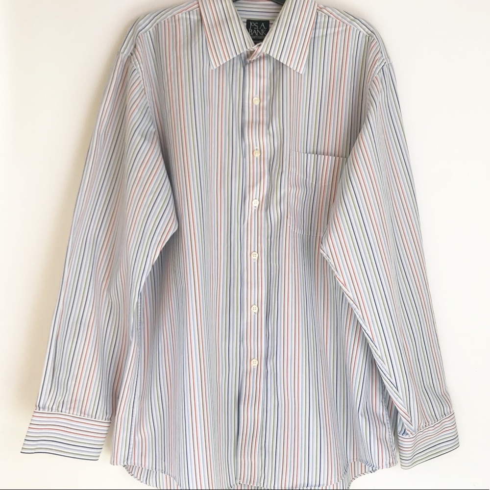 Jos. A. Bank Dress Shirt Men’s L Travelers Edition - Picture 3 of 8